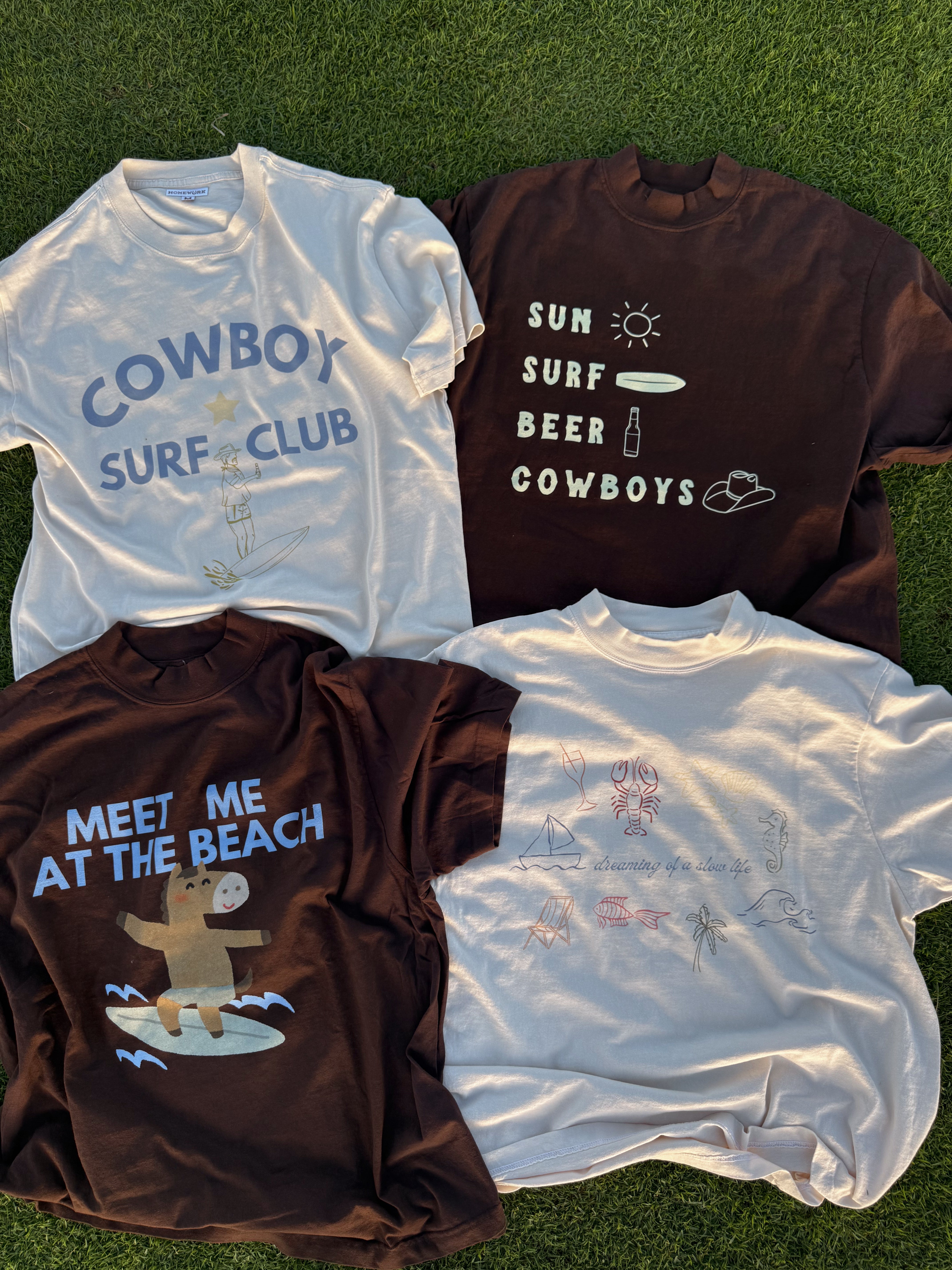 Sun Surf Beer Cowboys Mockneck