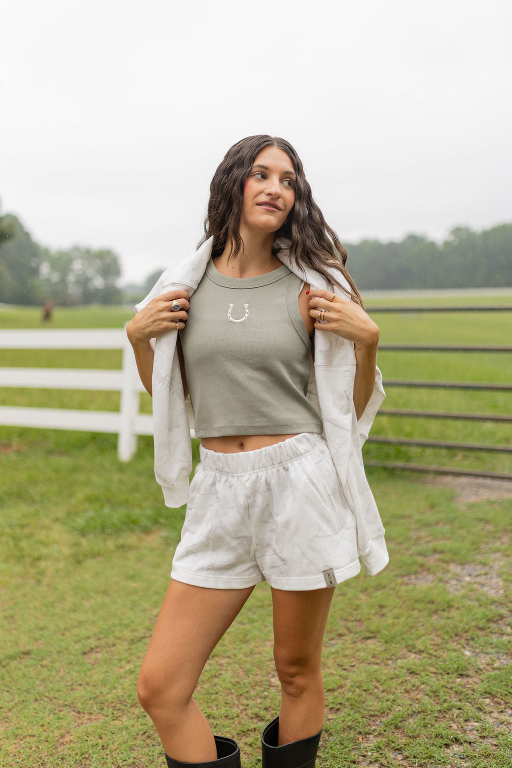 Horseshoe Embroidered Tank