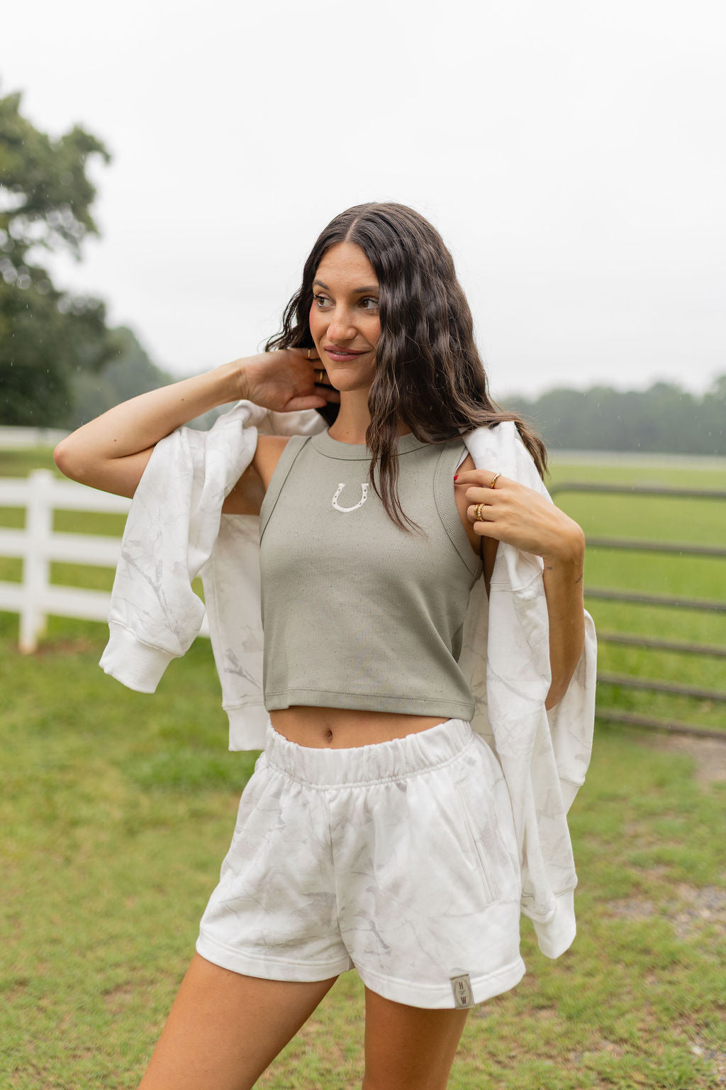 Horseshoe Embroidered Tank