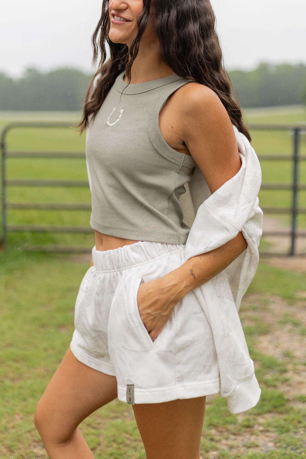 Horseshoe Embroidered Tank