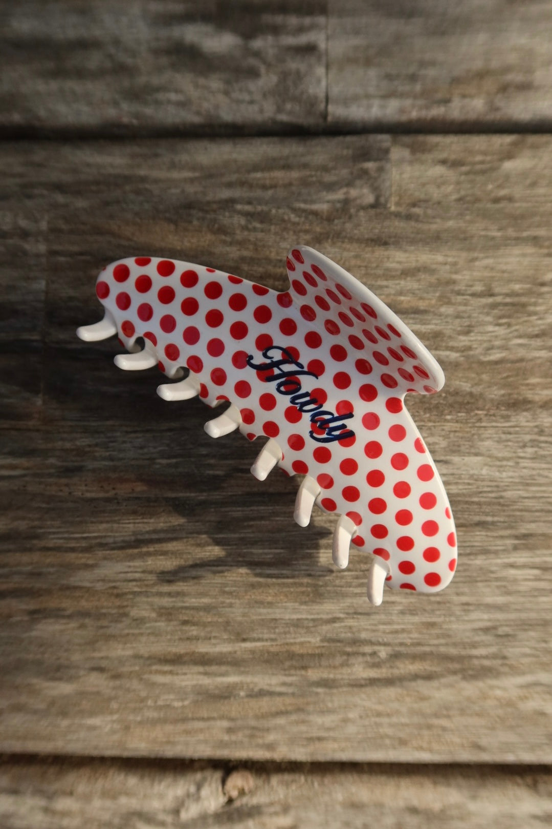 Howdy Polka Dot Clip