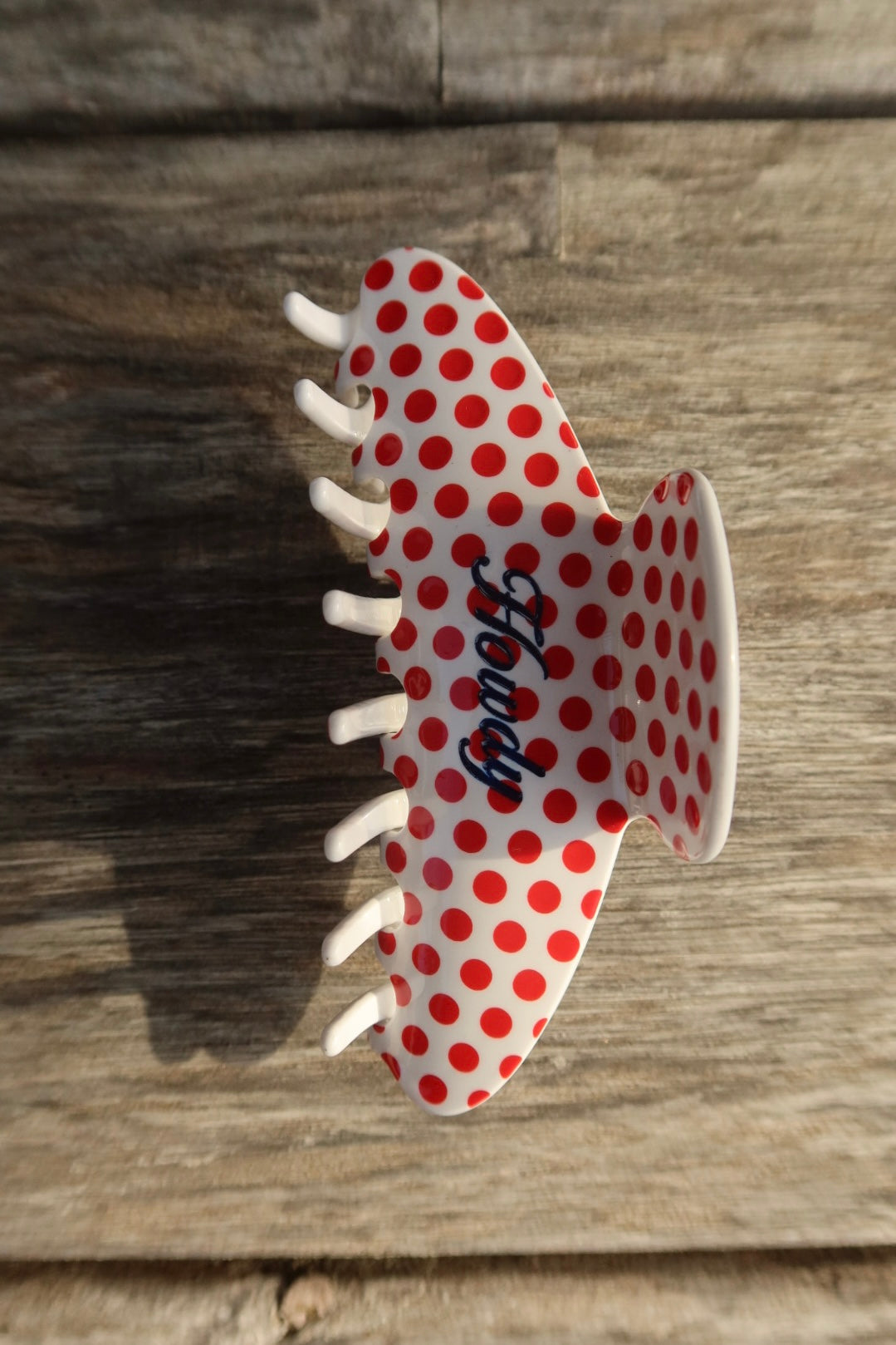 Howdy Polka Dot Clip