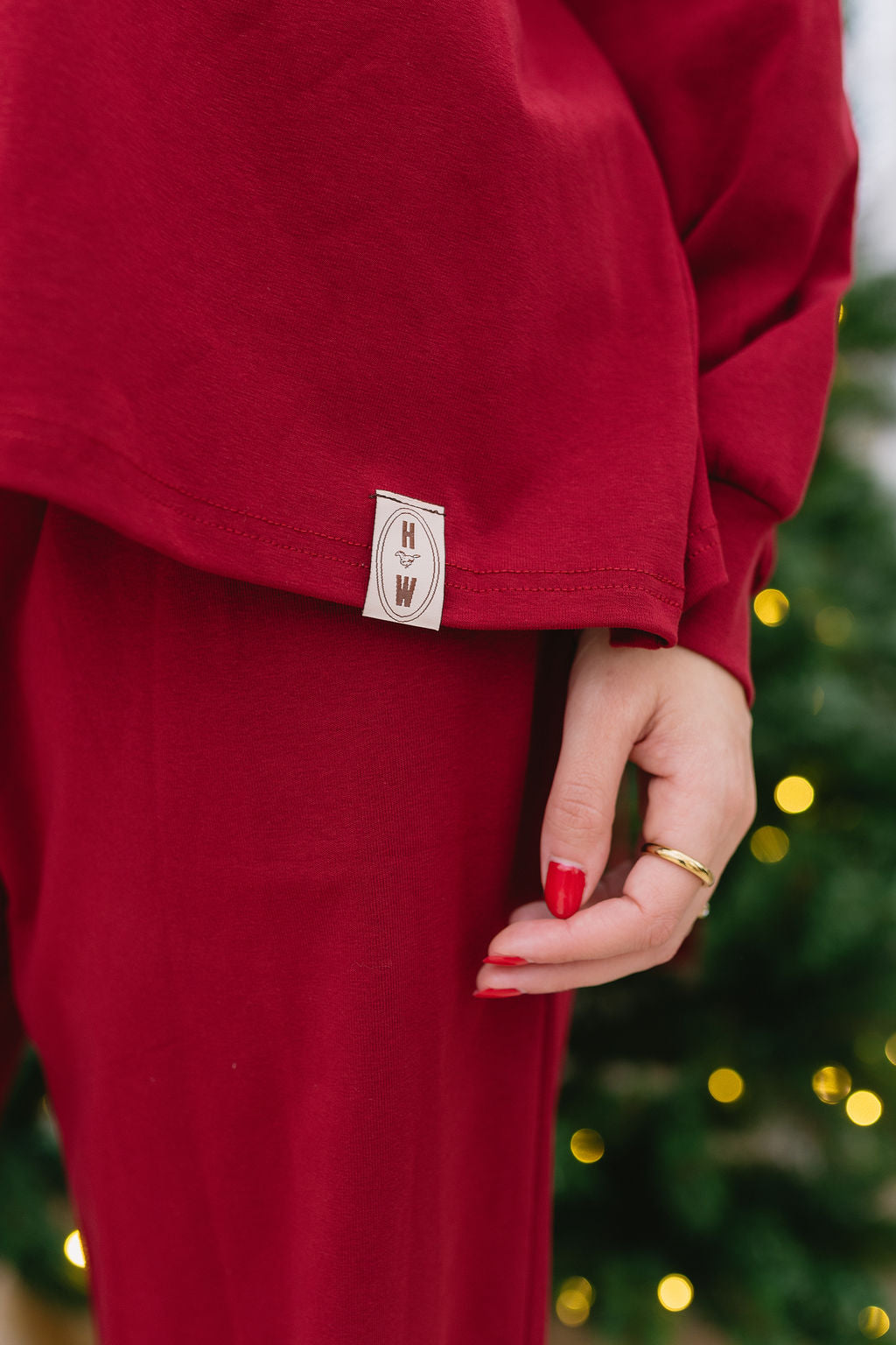 Cranberry Long Sleeve Henley