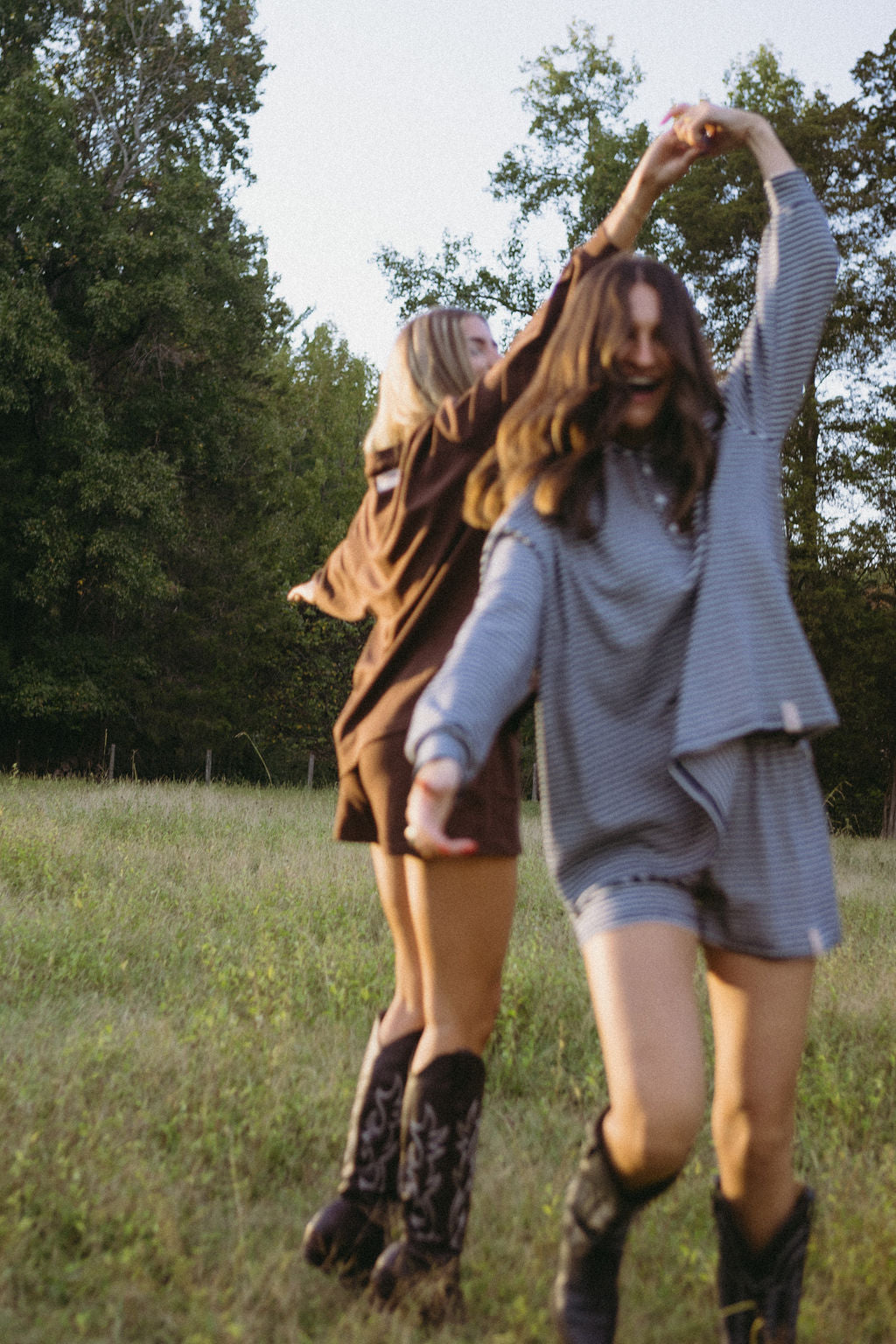 Denim Long Sleeve Henley