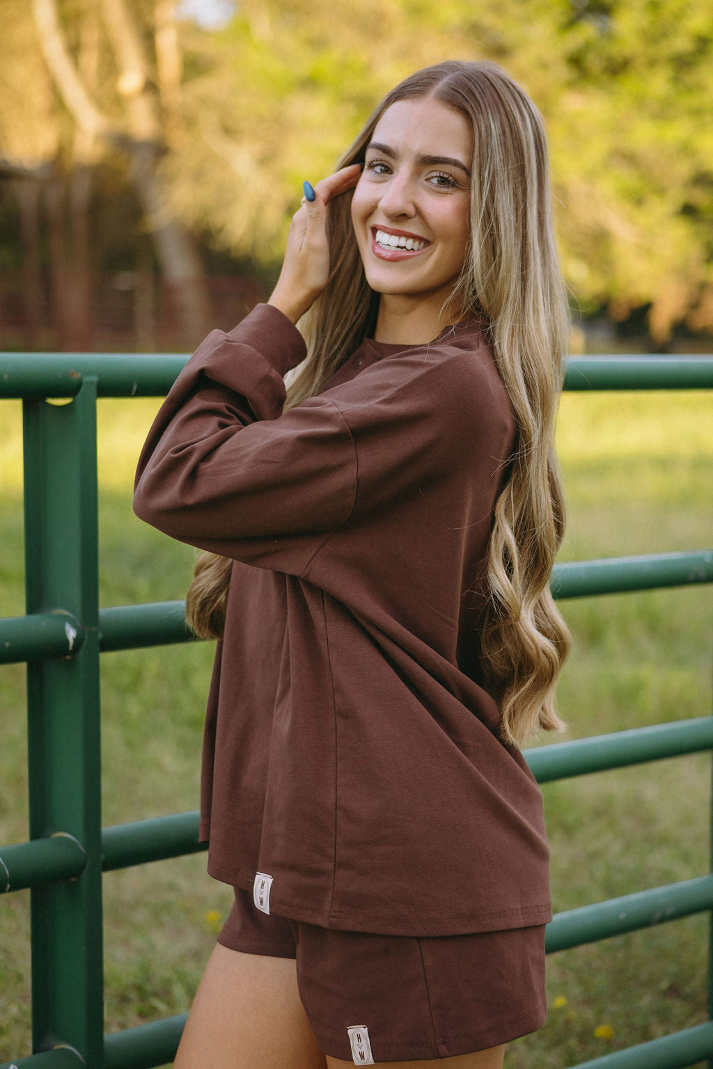 Espresso Long Sleeve Henley