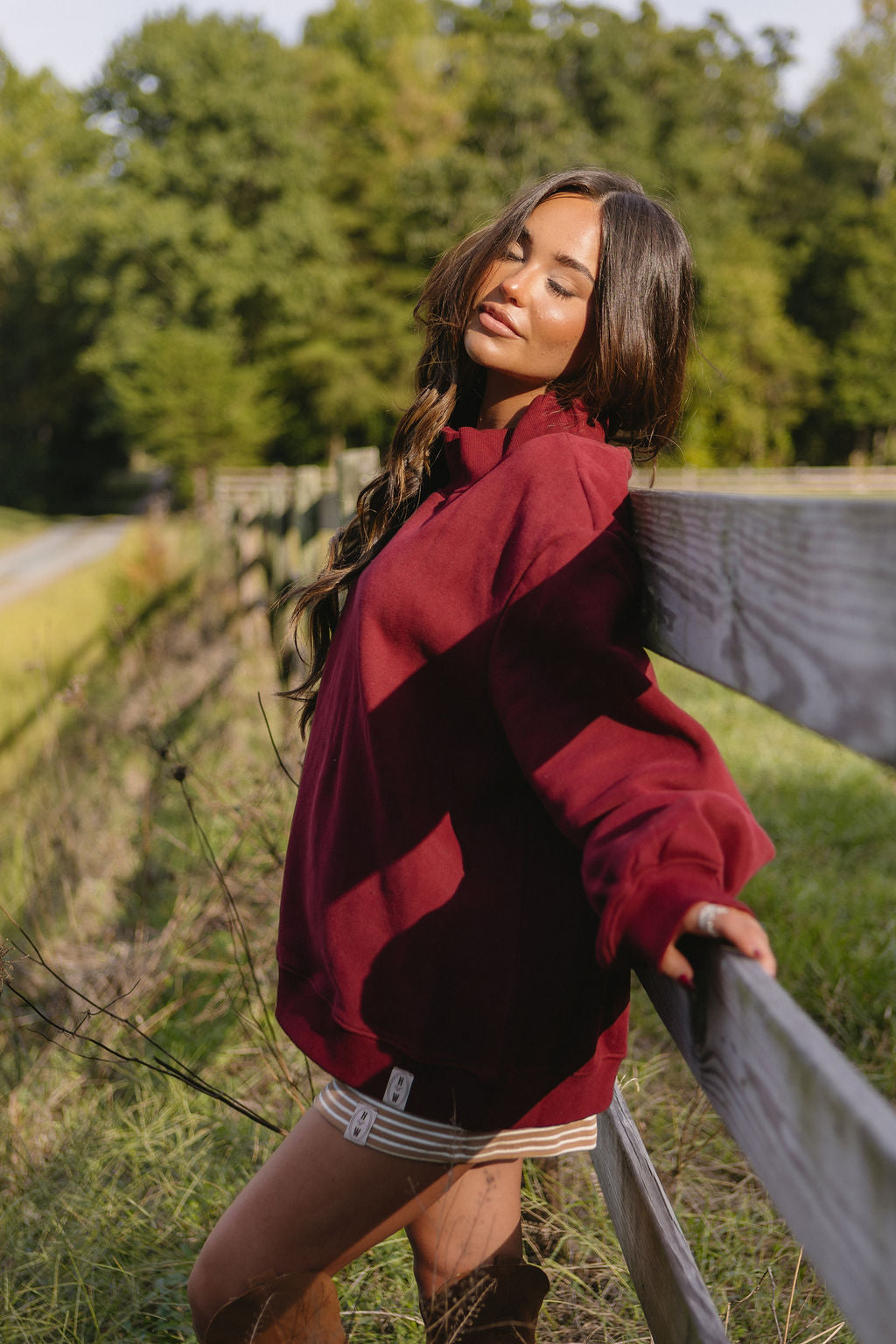 Mulberry Mockneck