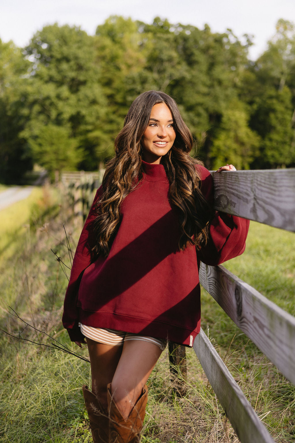Mulberry Mockneck