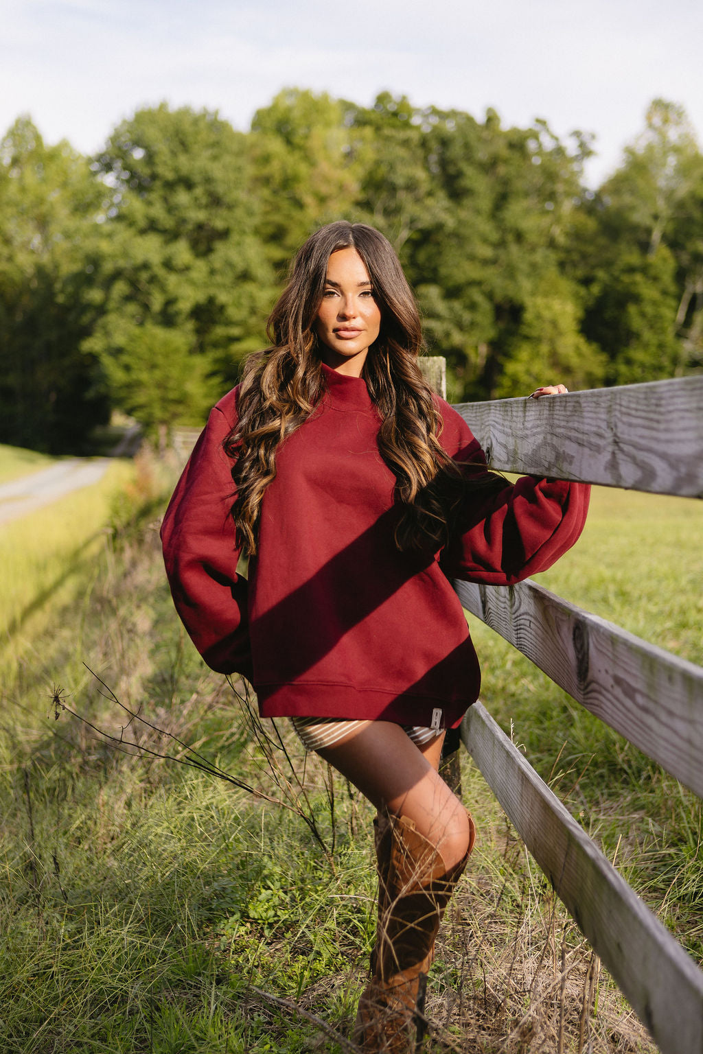 Mulberry Mockneck