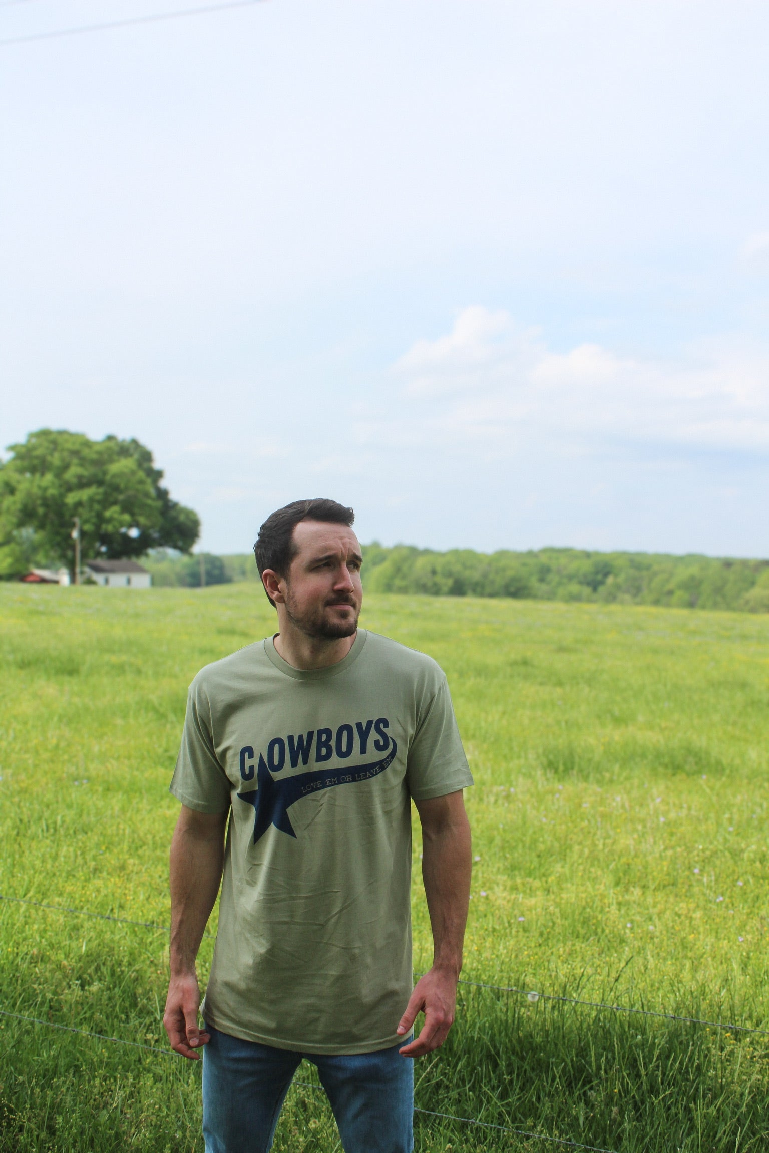 Cowboys Tee- Green