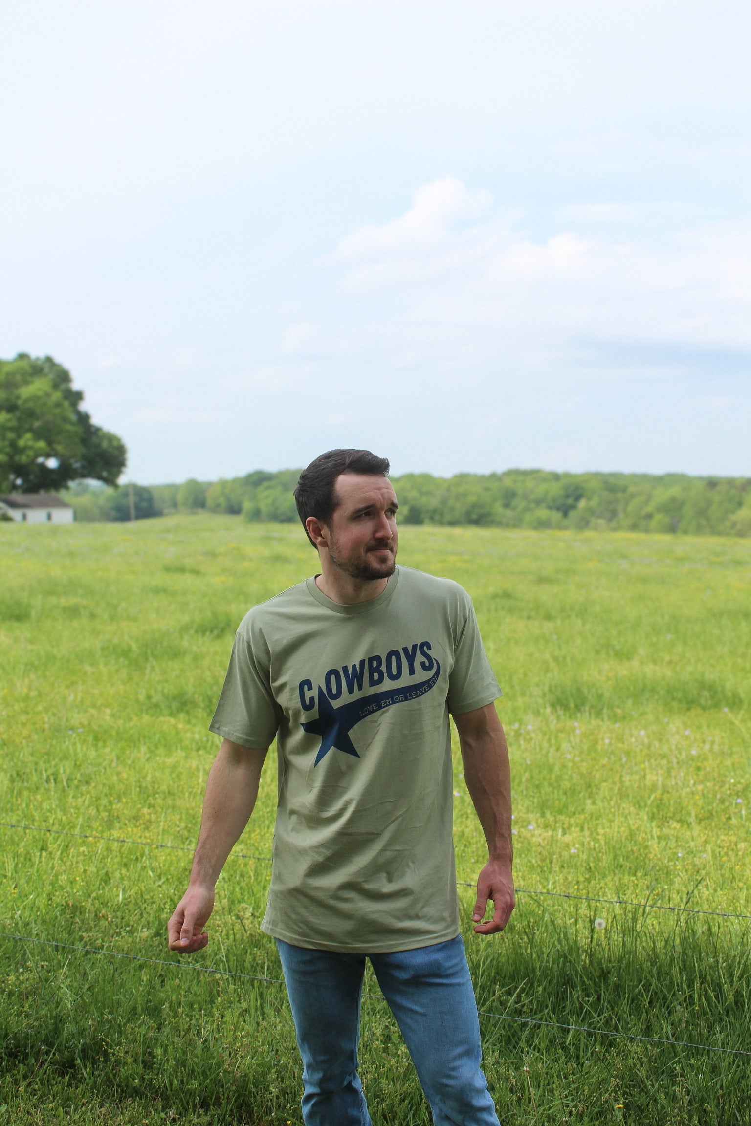 Cowboys Tee- Green