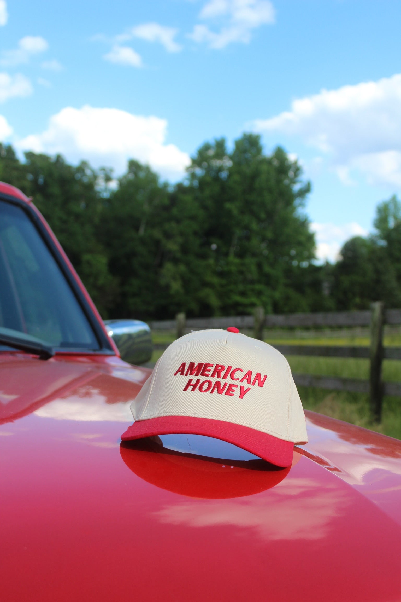 American Honey Hat- Red