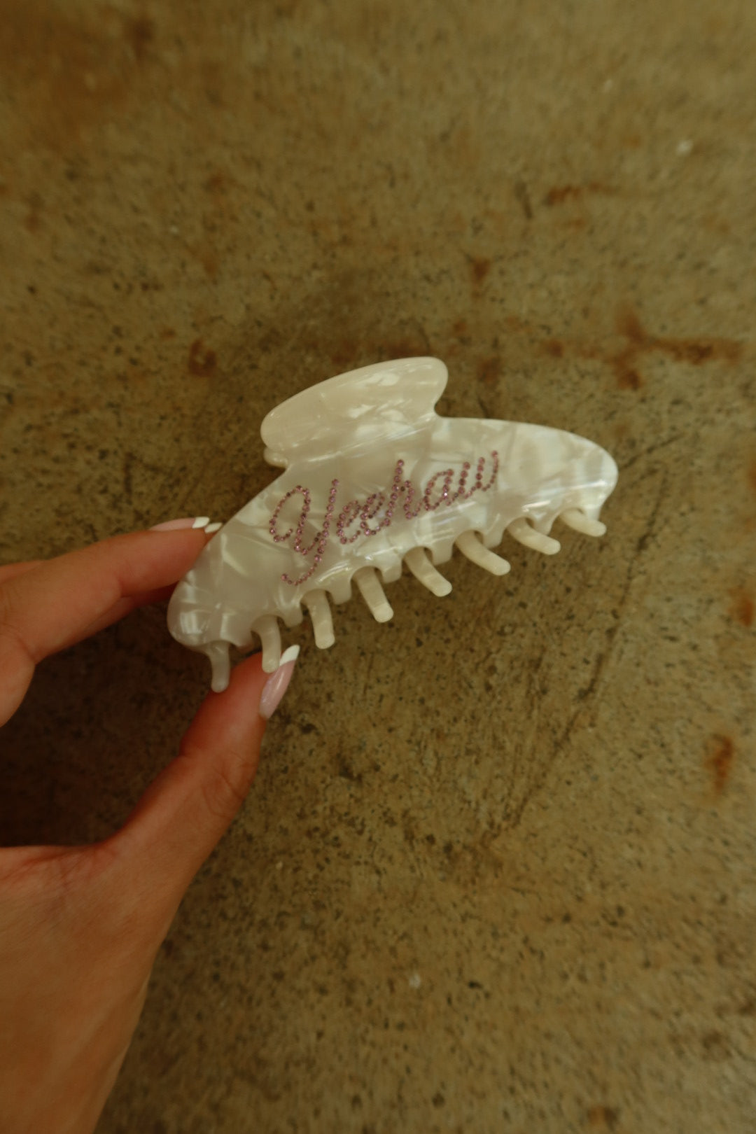 Yeehaw Claw Clip- Rhinestone