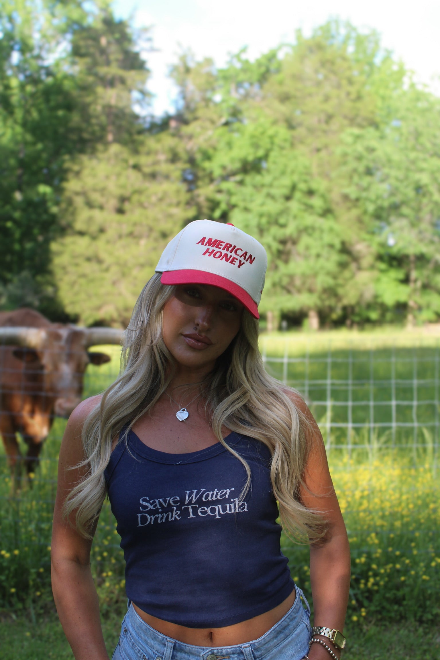 American Honey Hat- Red