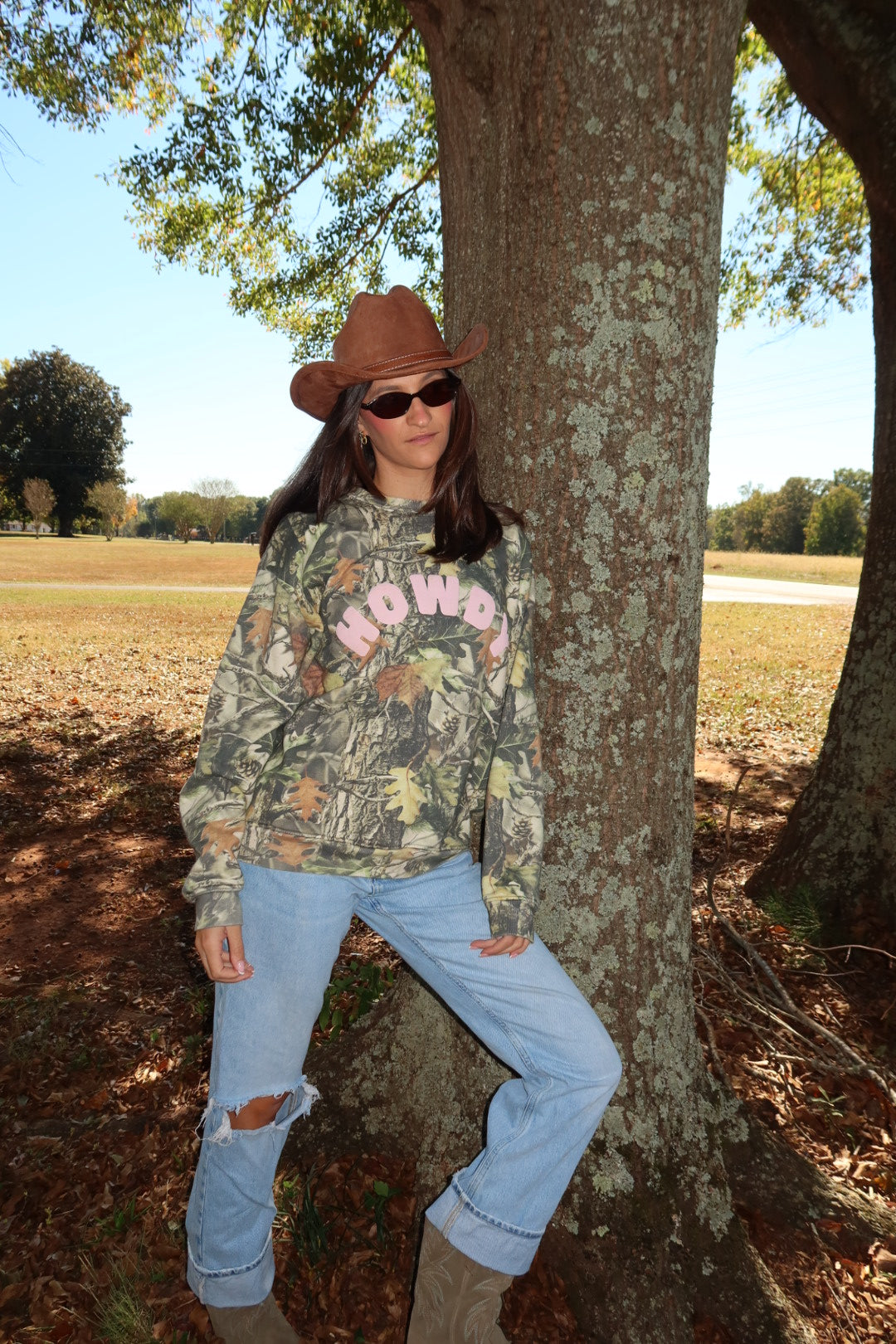 Howdy Camo Crewneck
