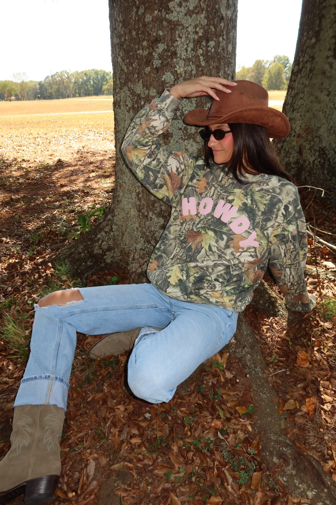 Howdy Camo Crewneck