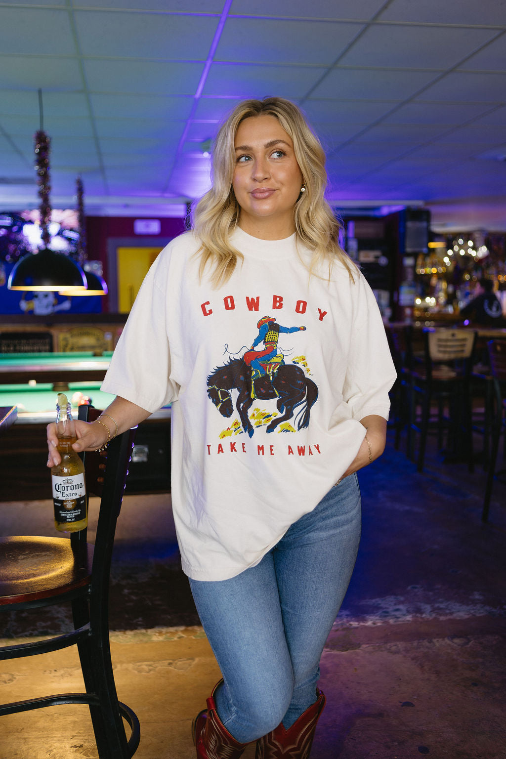 Cowboy Take Me Away Mockneck