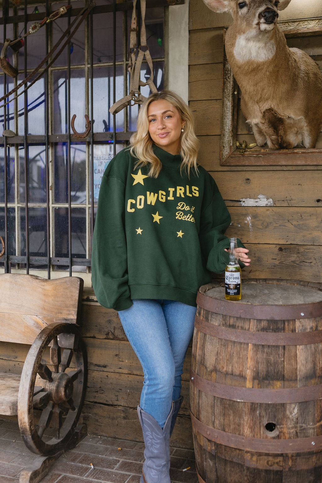 Cowgirls Do It Better Mockneck Sweatshirt