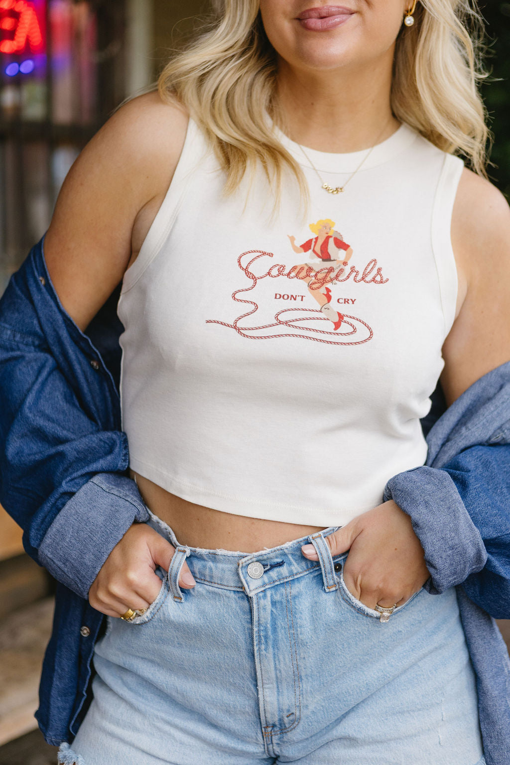 Cowgirls Don't Cry Tank