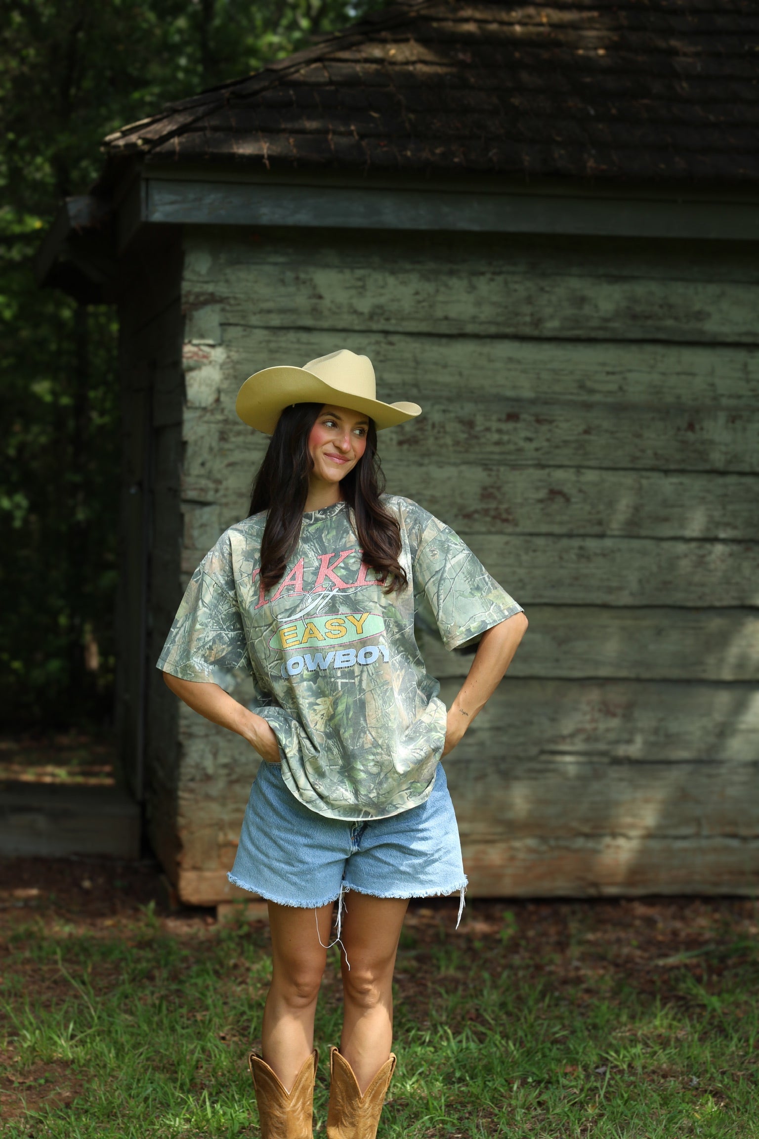 Take It Easy Cowboy Tee