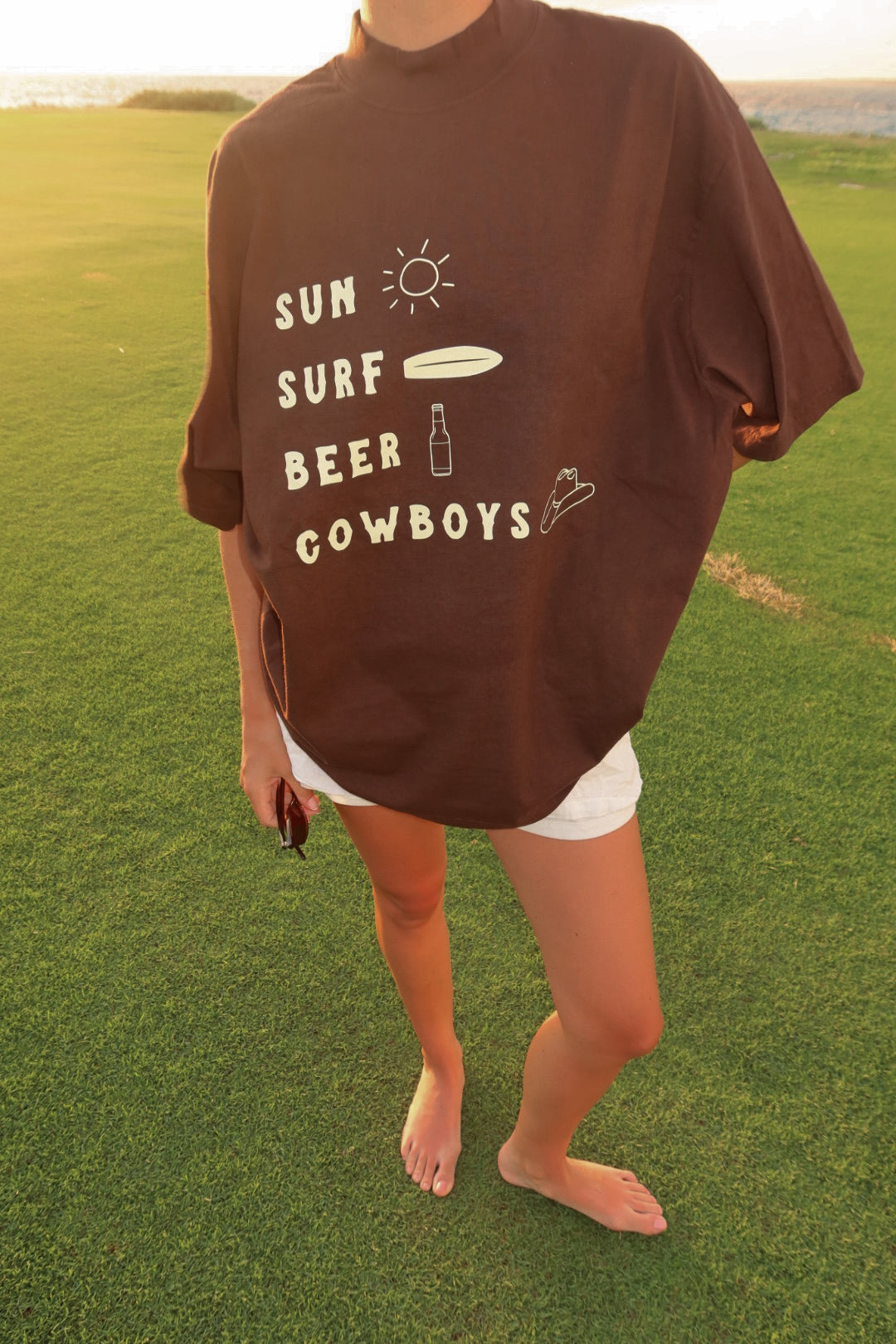 Sun Surf Beer Cowboys Mockneck