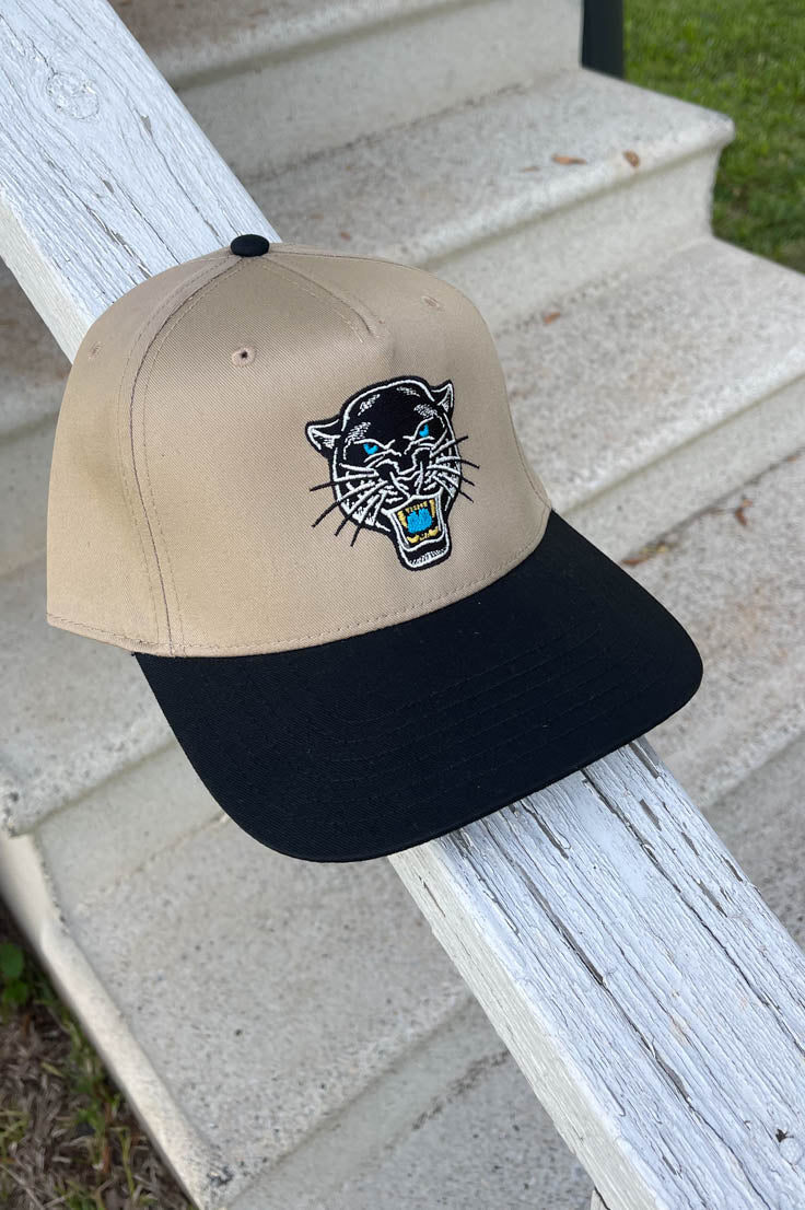 Panther Face Embroidered Hat