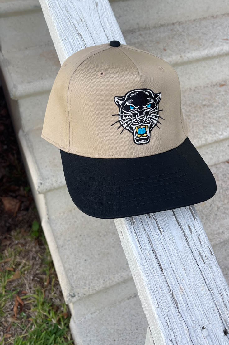 Panther Face Embroidered Hat