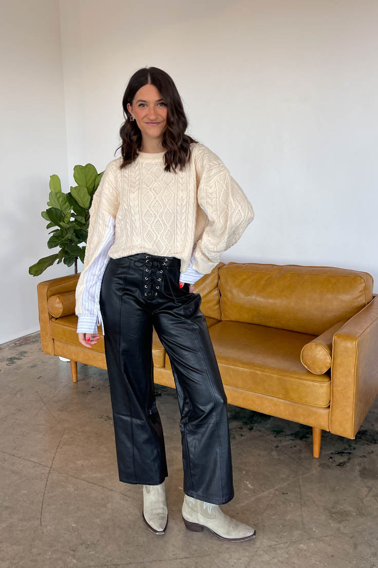 Amanda Leather Pants