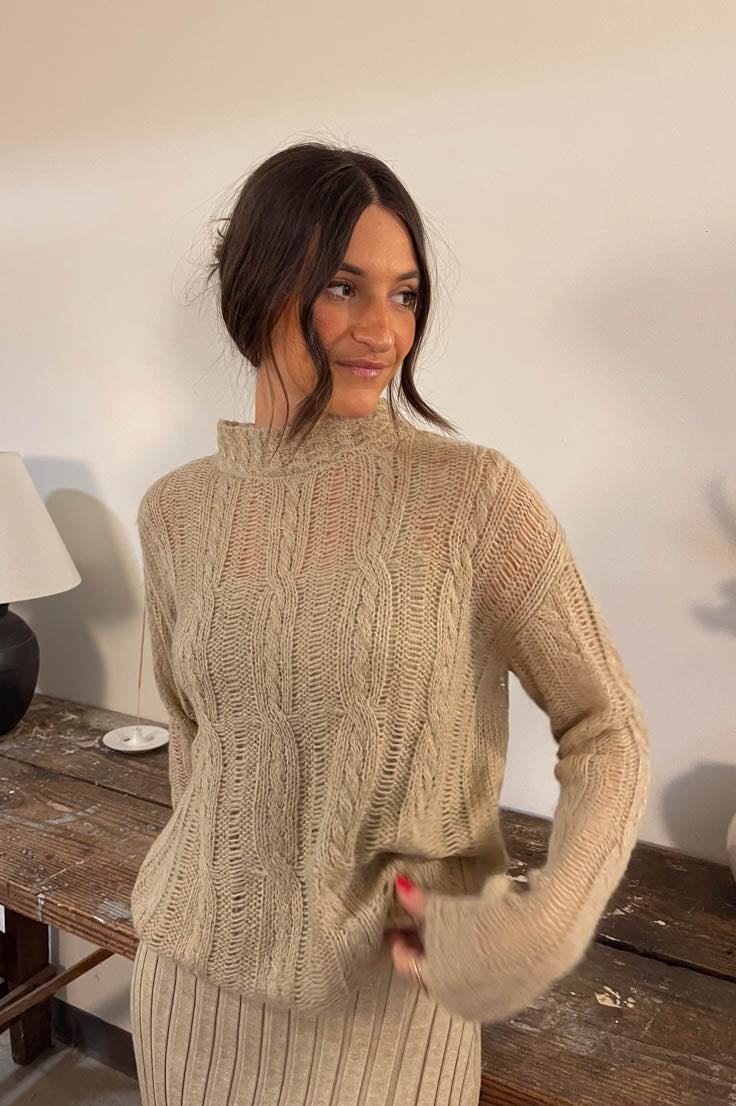 Manhattan Sweater- Tan