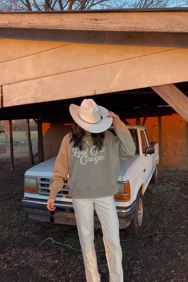 East Coast Cowgirl Sweatshirt- Sage