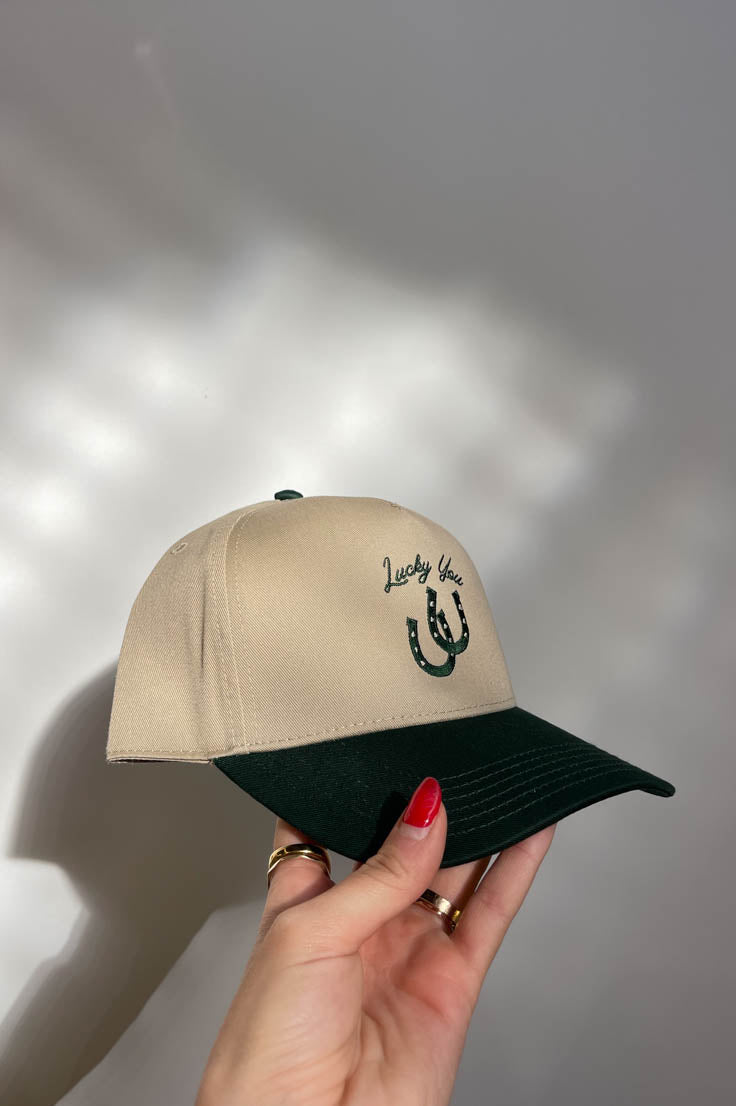 Lucky You Hat- Khaki