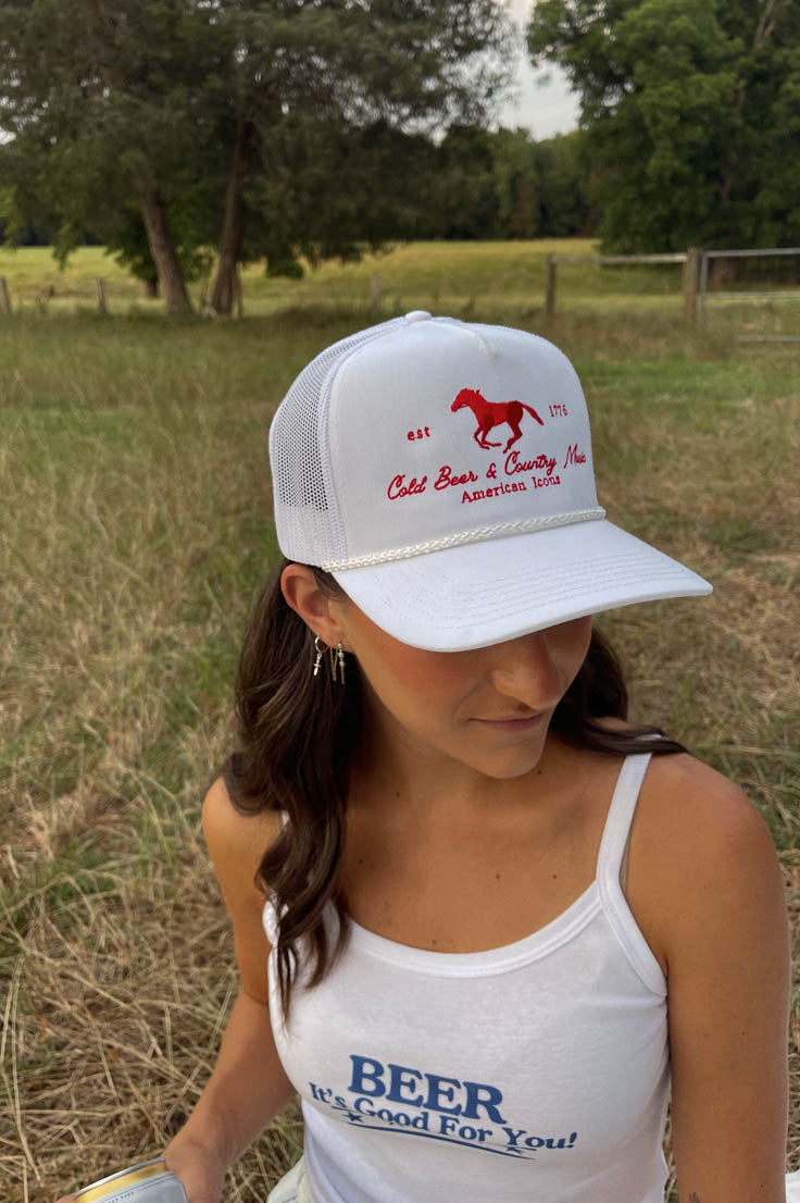 Cold Beer & Country Music Hat