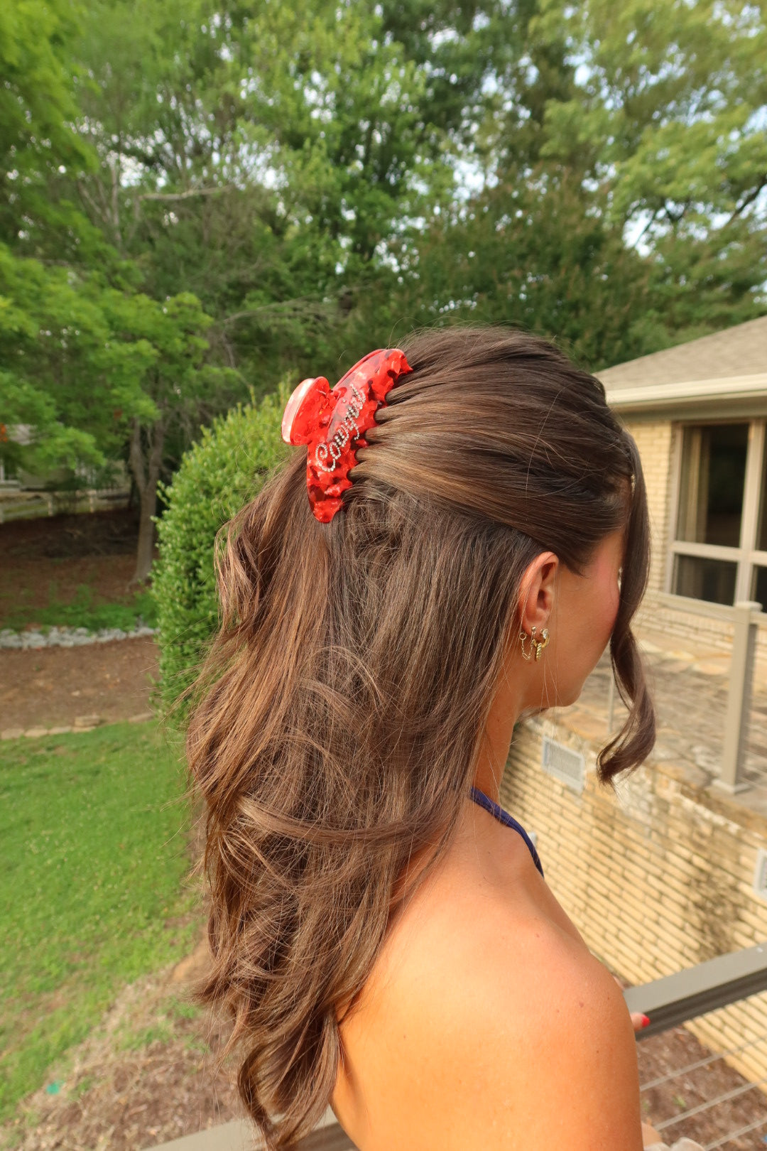 Cowgirl Rhinestone Clip