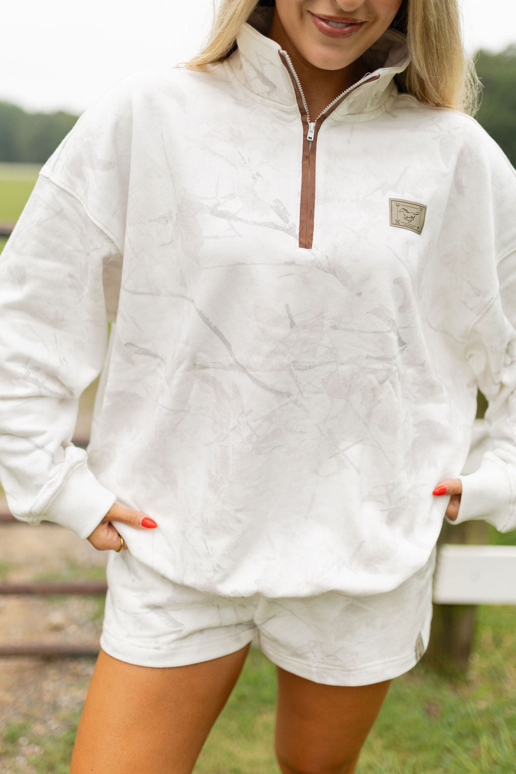 Drift Camo Quarterzip