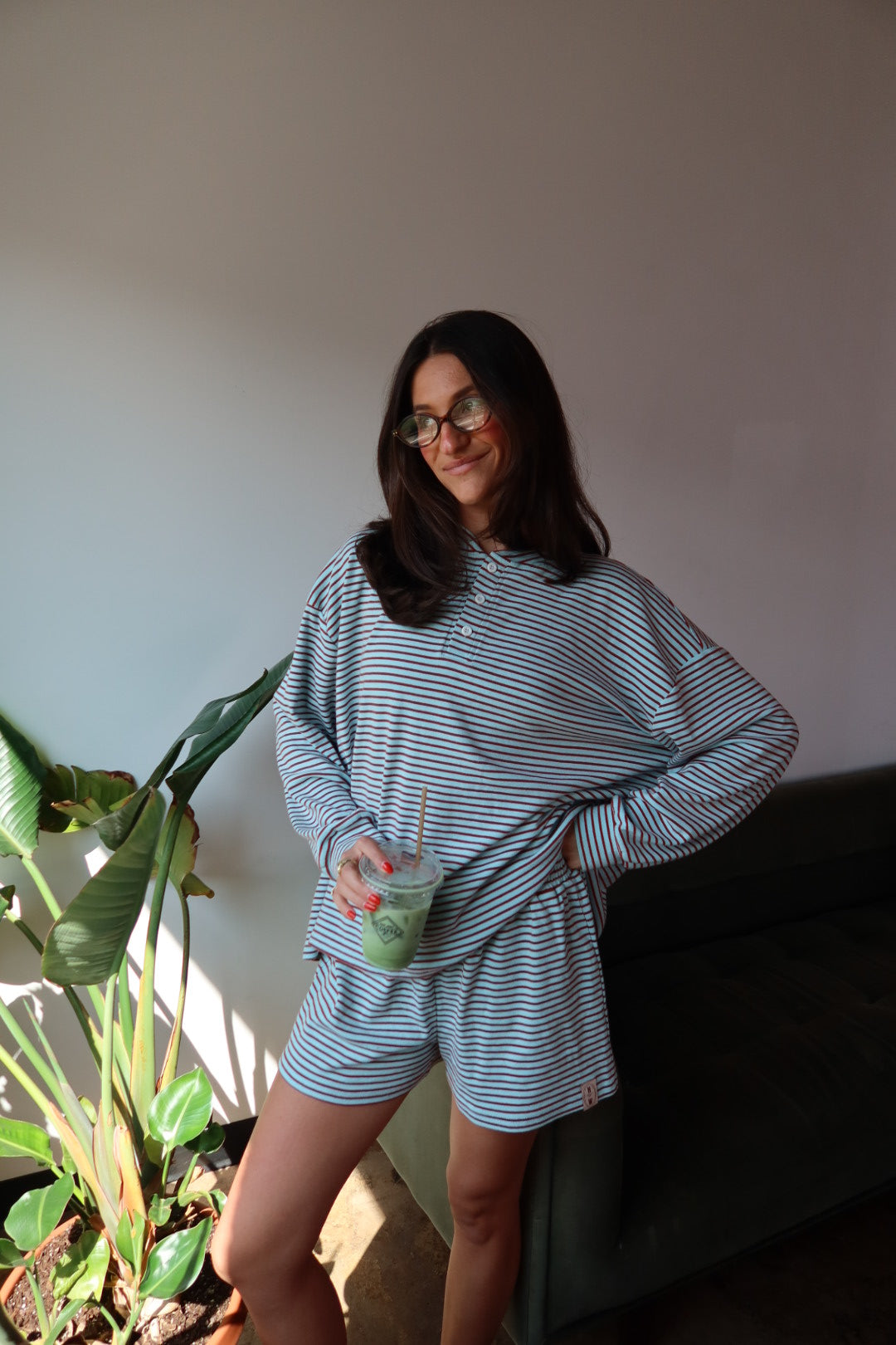 Confetti Long Sleeve Henley