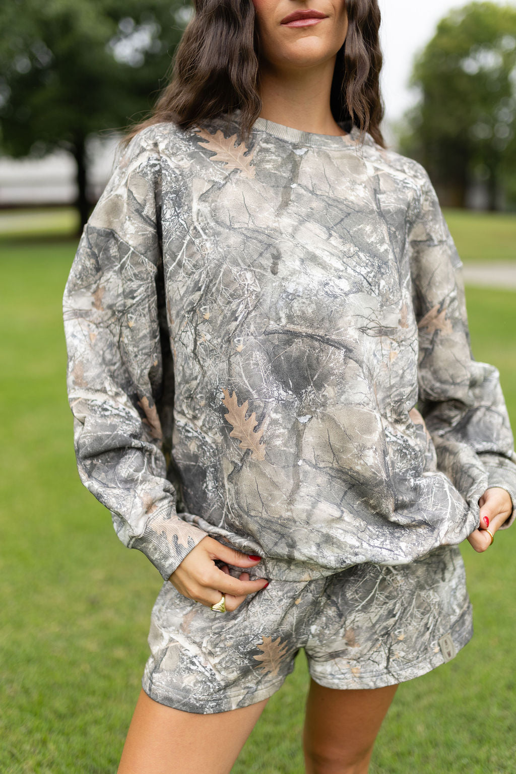 Timber Camo Crewneck