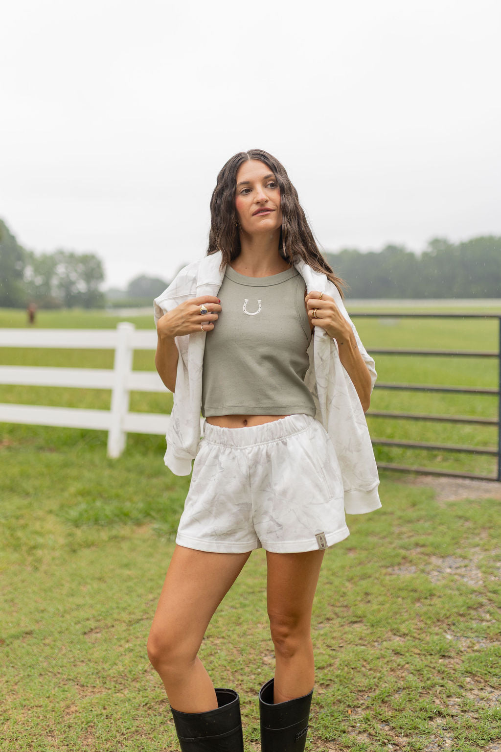 Horseshoe Embroidered Tank