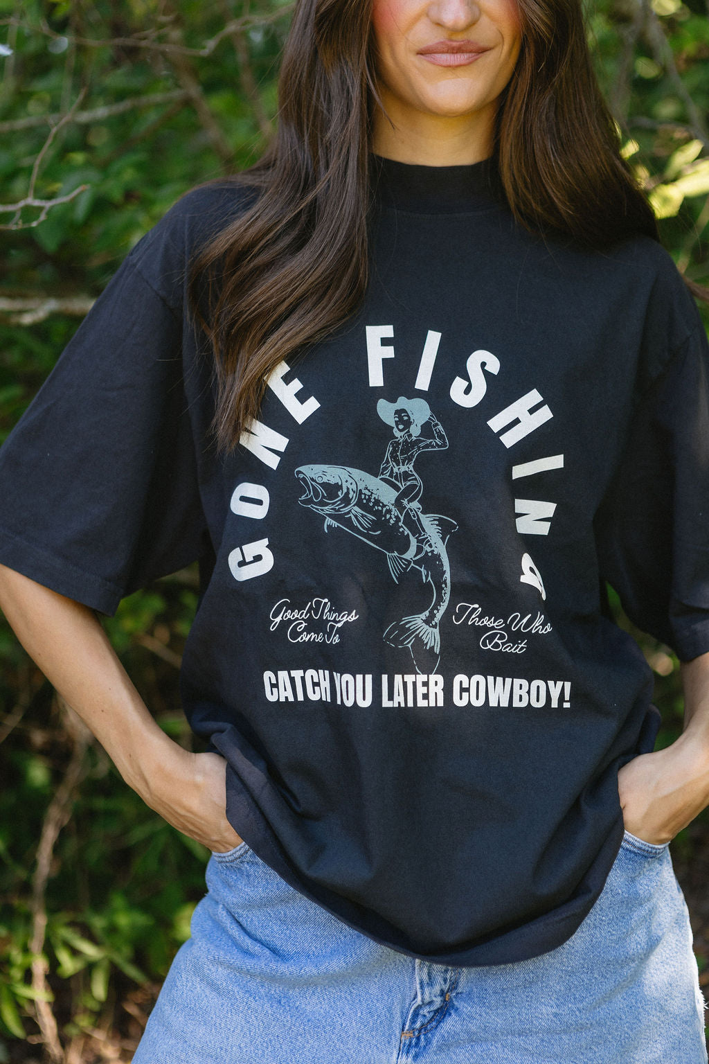 Gone Fishing Mockneck