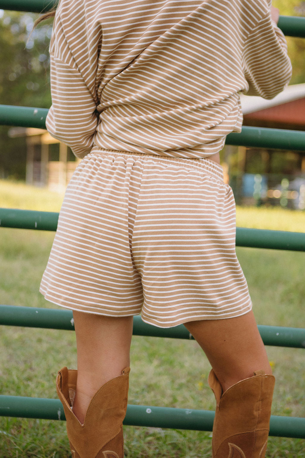 Fawn Striped Shorts