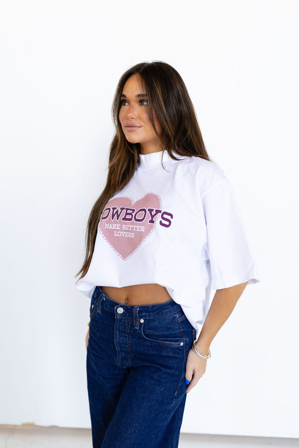 Cowboys Make Better Lovers Mockneck Tee