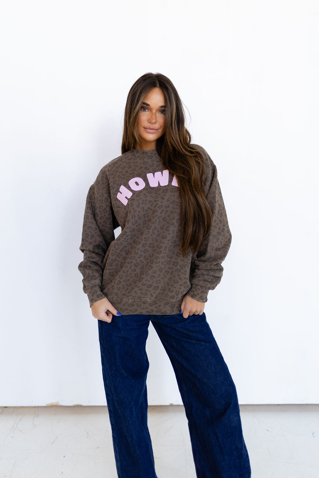 Howdy Cheetah Crewneck