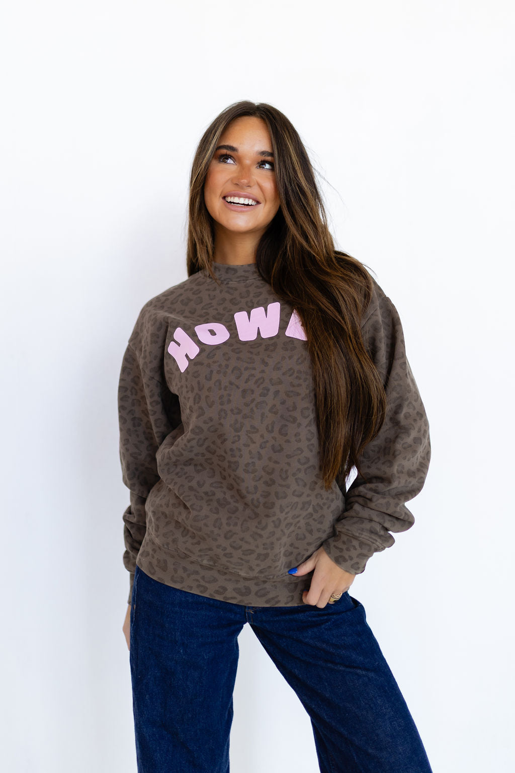 Howdy Cheetah Crewneck