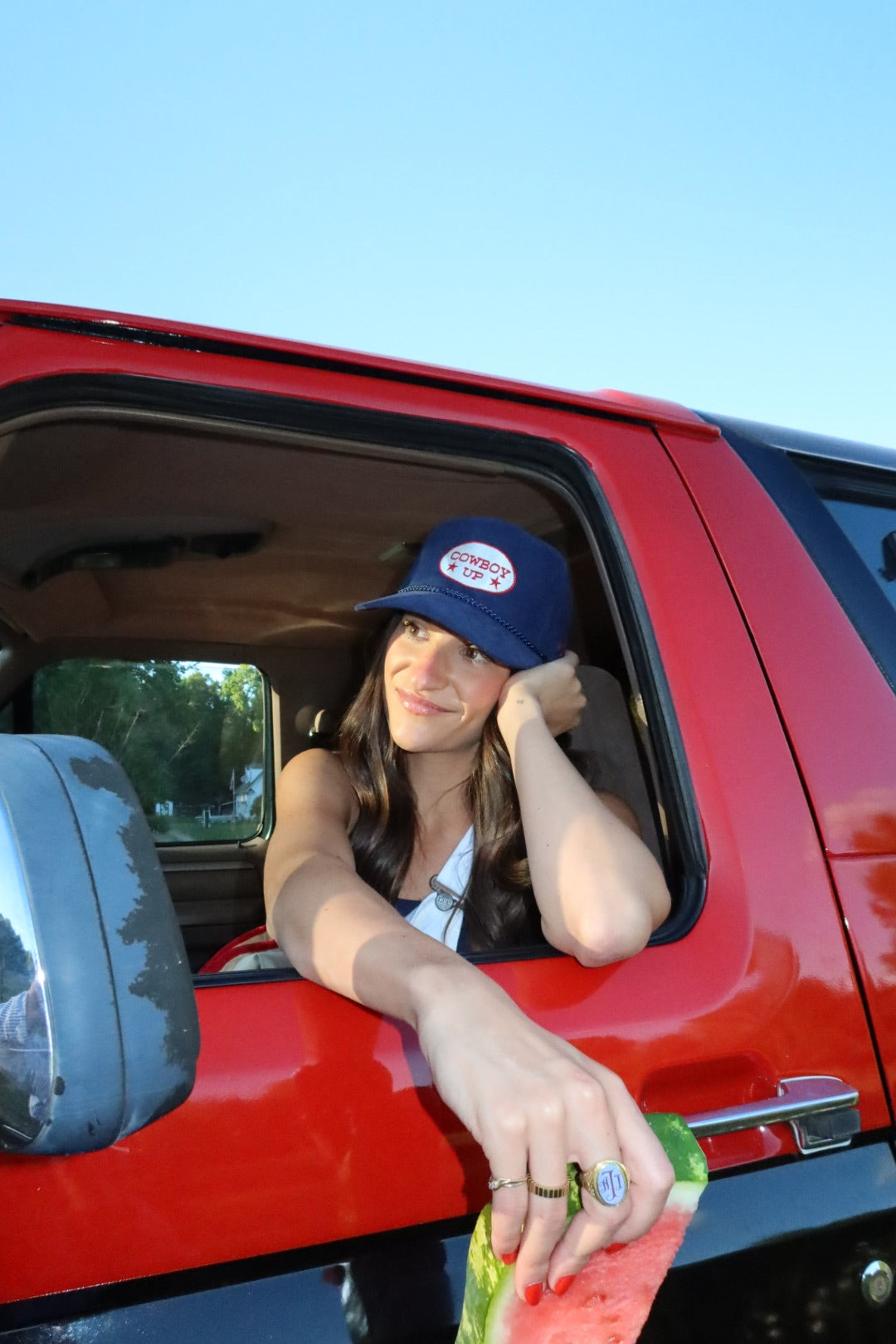 Cowboy Up Hat- Navy