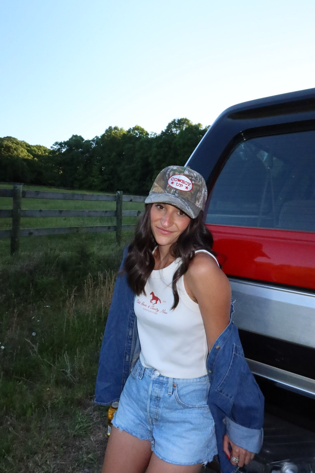 Cowboy Up Hat- Camo