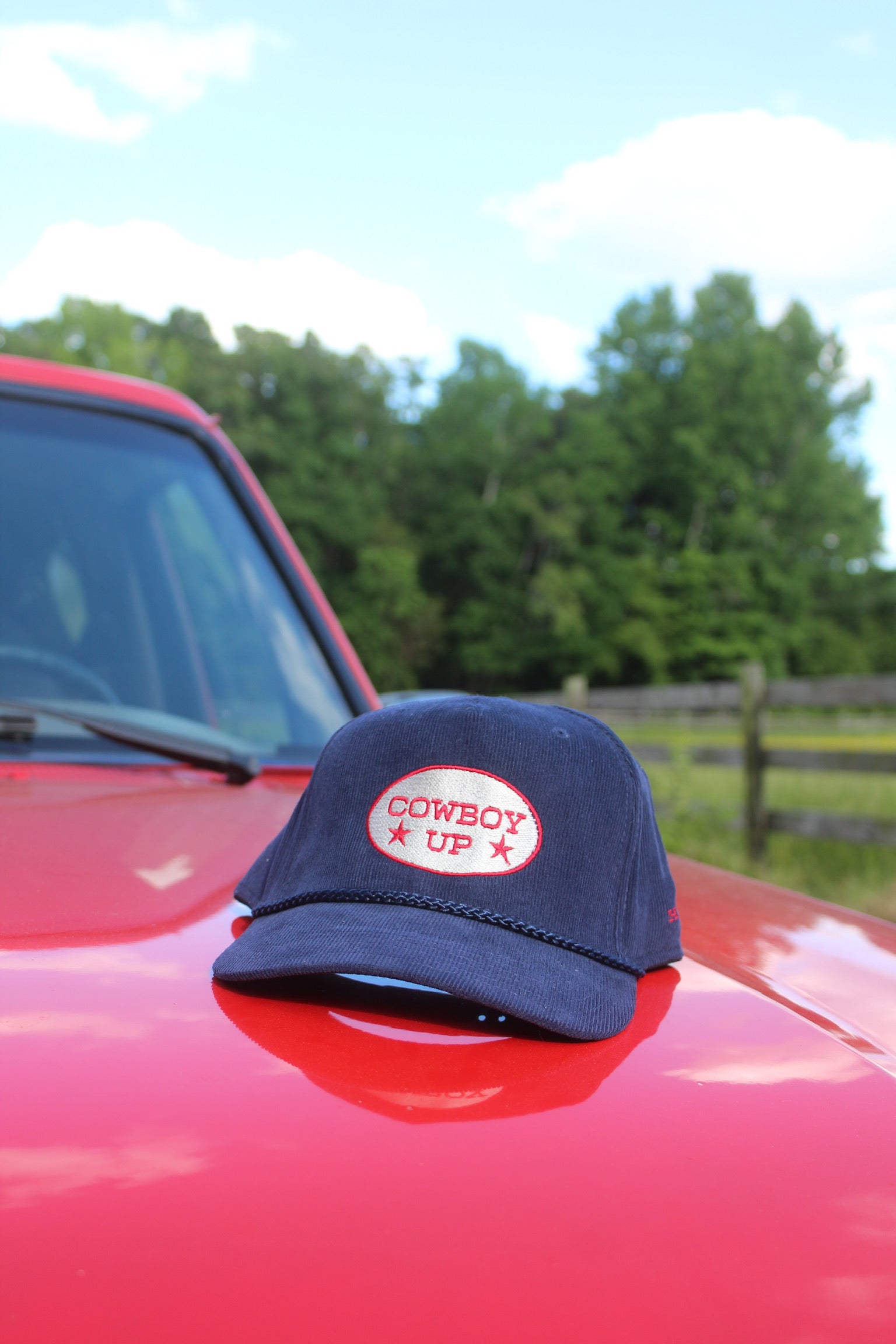 Cowboy Up Hat- Navy