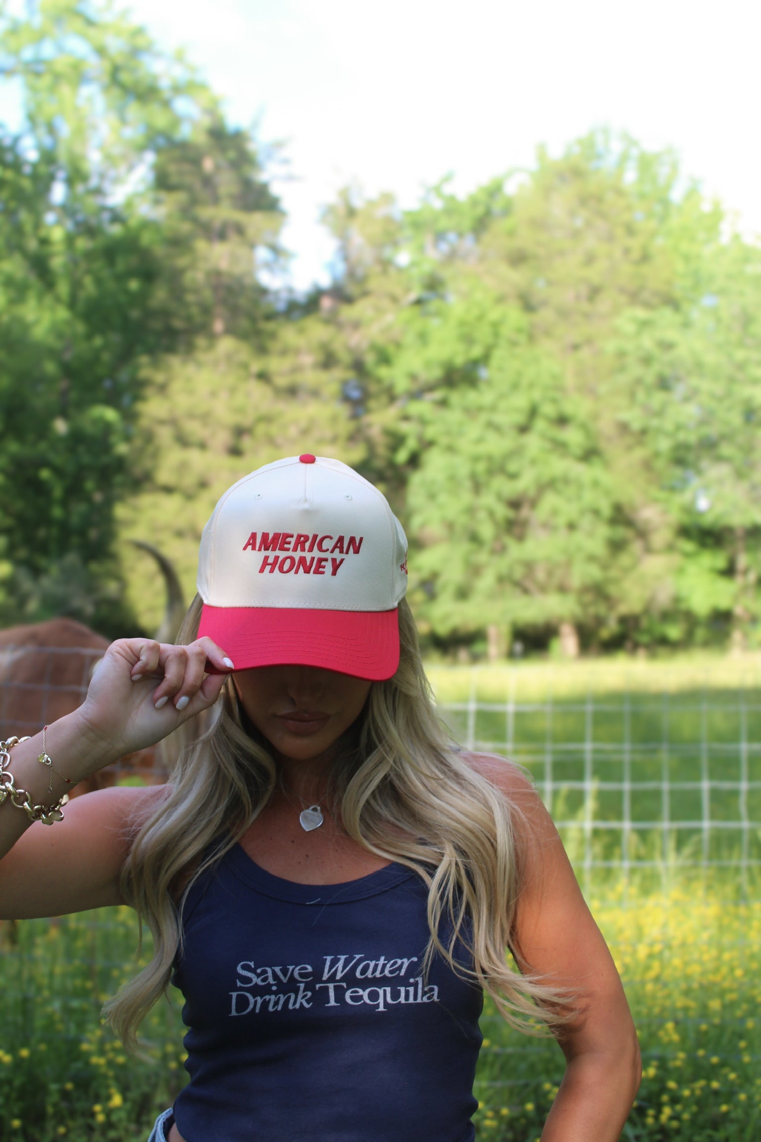 American Honey Hat- Red