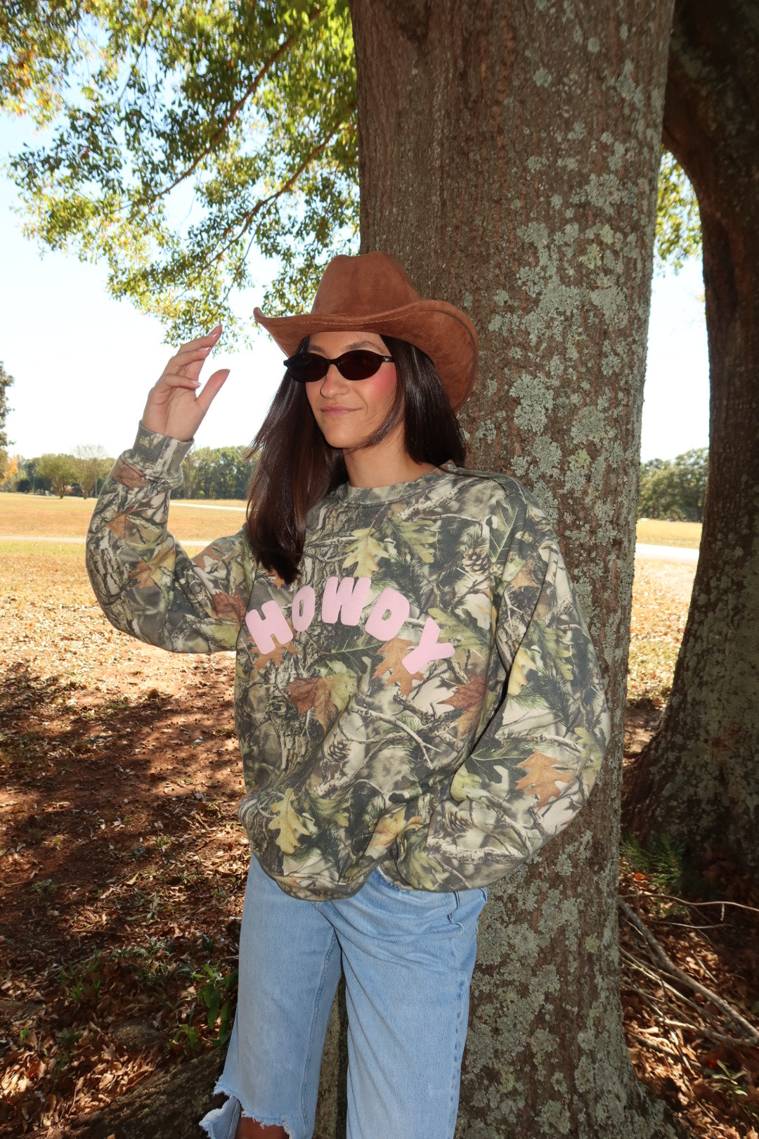 Howdy Camo Crewneck
