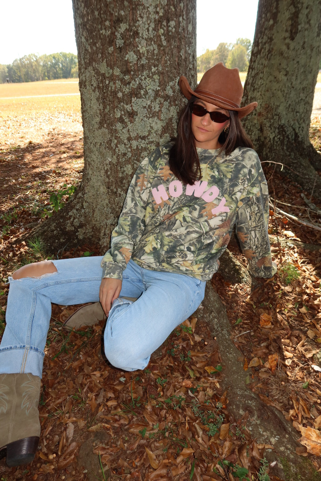 Howdy Camo Crewneck
