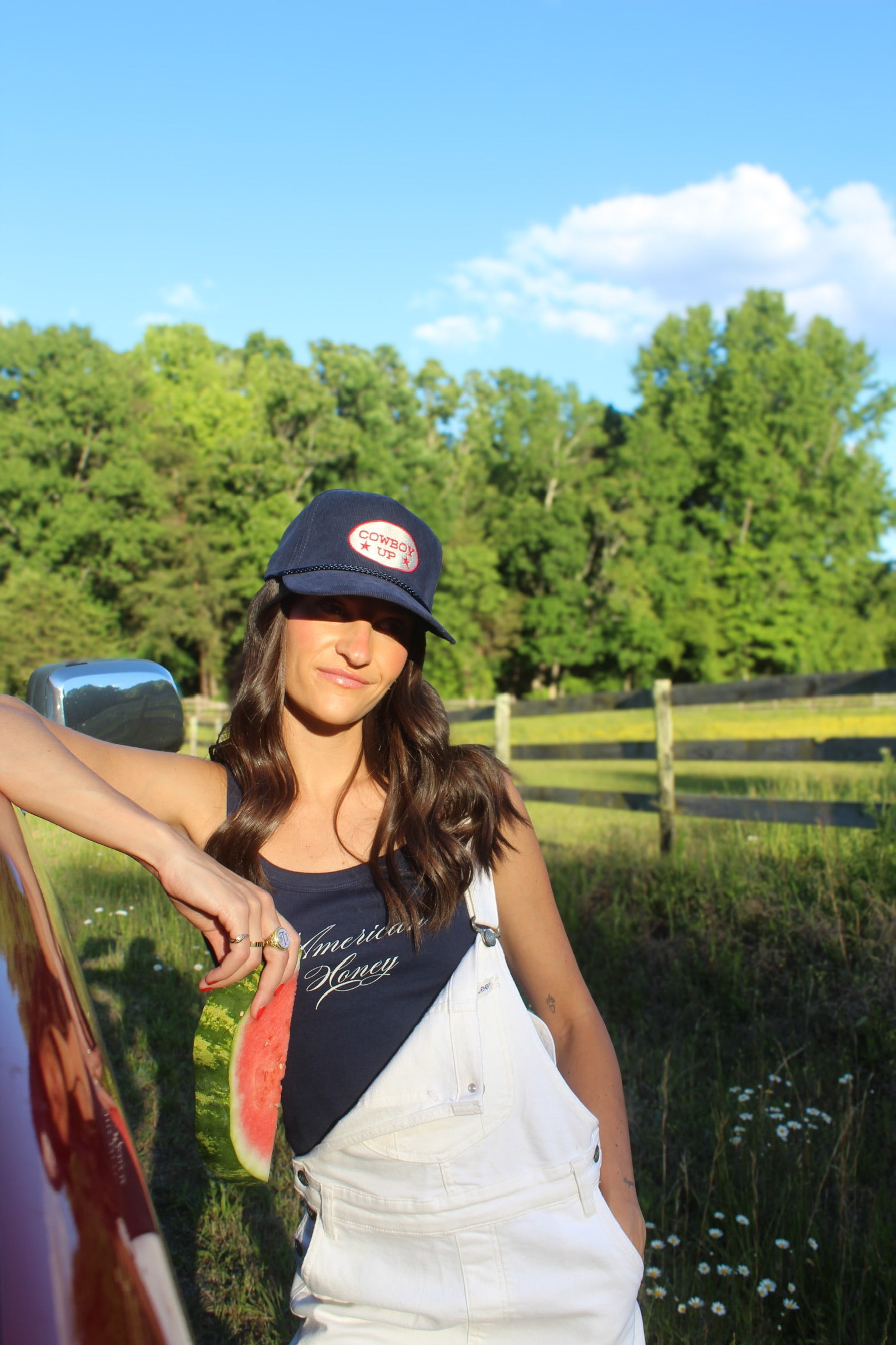 Cowboy Up Hat- Navy