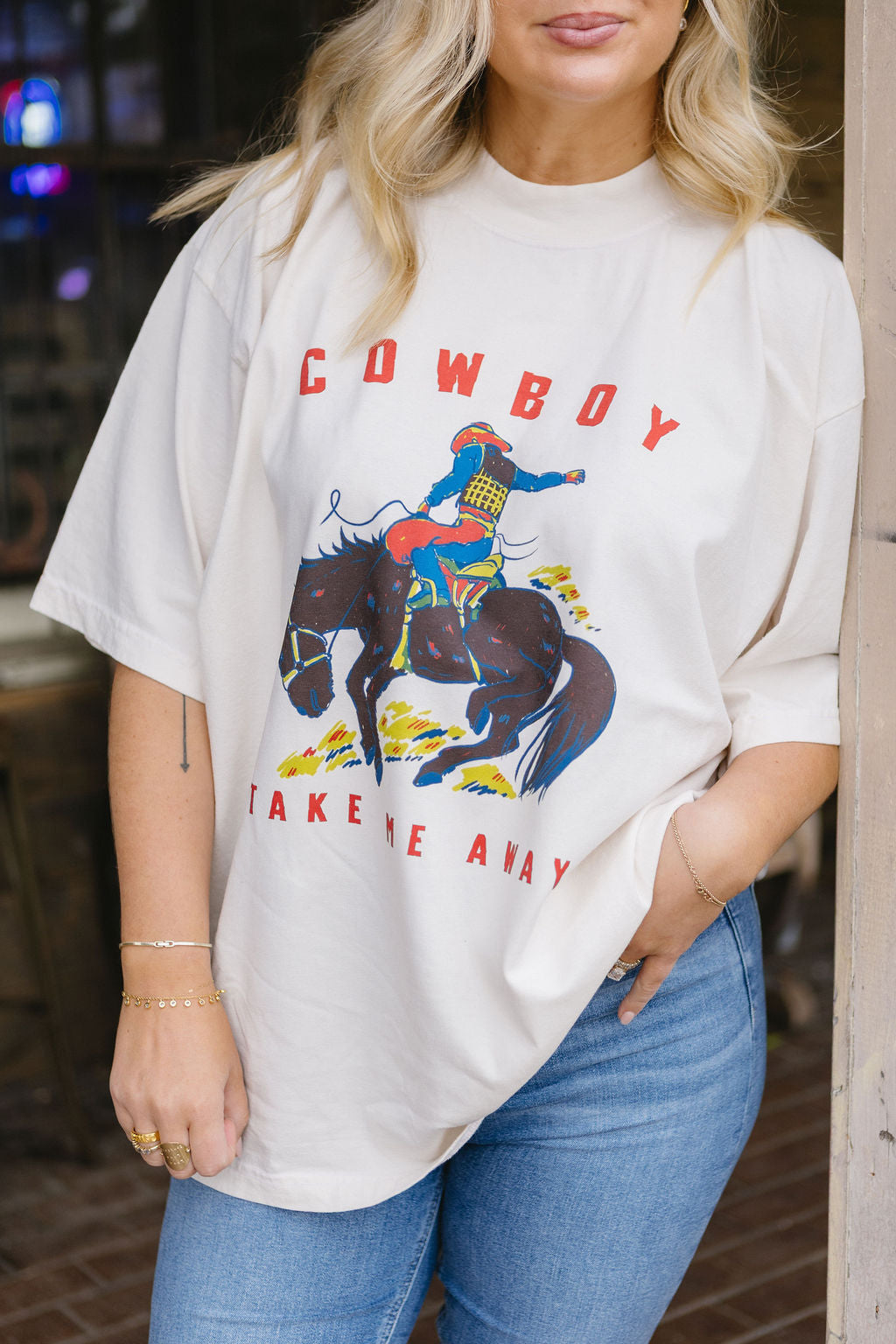 Cowboy Take Me Away Mockneck