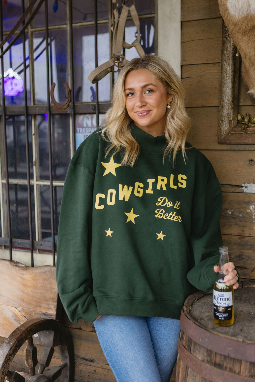 Cowgirls Do It Better Mockneck Sweatshirt